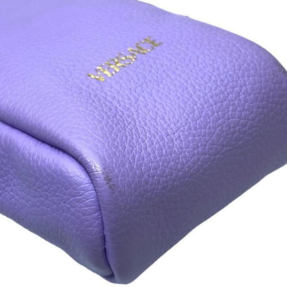 Versace Medusa Purple Bag Leather Pouch Charm - Picture 3 of 8